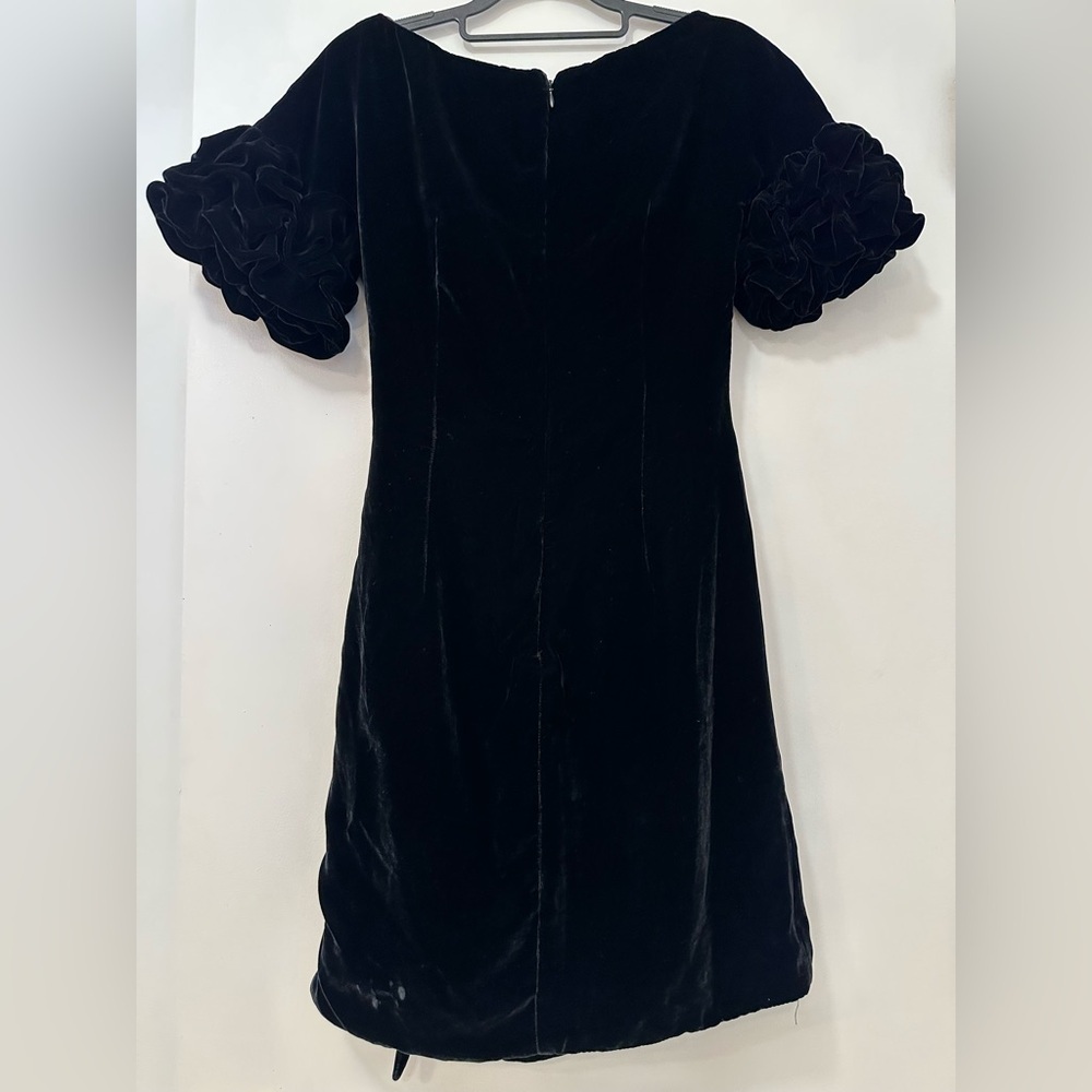 Free People Silk Blend Velvet Wrap Dress - Picture 12 of 13